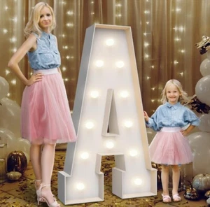 4FT Marquee Light Up Letter ‘A’, Party Decoration Large Marquee Light Up Letter - Picture 1 of 8