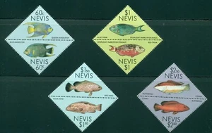Nevis Scott #544-547 MNH PAIRS Fish FAUNA CV$6+ - Picture 1 of 1