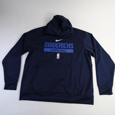Dallas Mavericks Nike NBA Authentics Dri-Fit Sweatshirt Men's Navy Used Cover
