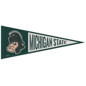 MICHIGAN STATE SPARTANS VAULT WOOL EMBROIDERED PENNANT 13"x32" NEW WINCRAFT ๐ - Picture 1 of 1