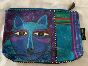 LAUREL BURCH CAT WHISKERED PURSE BAG COSMETIC MAKEUP ORGANIZER 10X7 - Picture 1 of 5