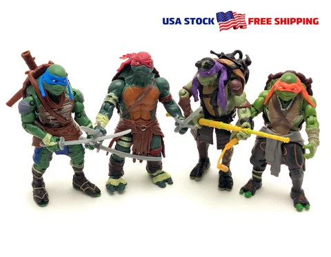 4 PCs Movie Teenage Mutant Ninja Turtles Classic Collection TMNT Action Figures Cover
