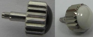 Ceramic & S/ Steel watch crown (fits) Chanel J12 Men 38mm or Lady's 33mm Case - Picture 1 of 4