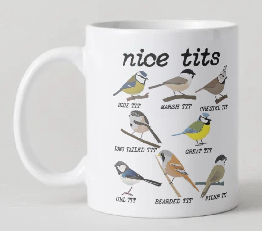 Nice t*ts funny bird spotting Novelty Mug