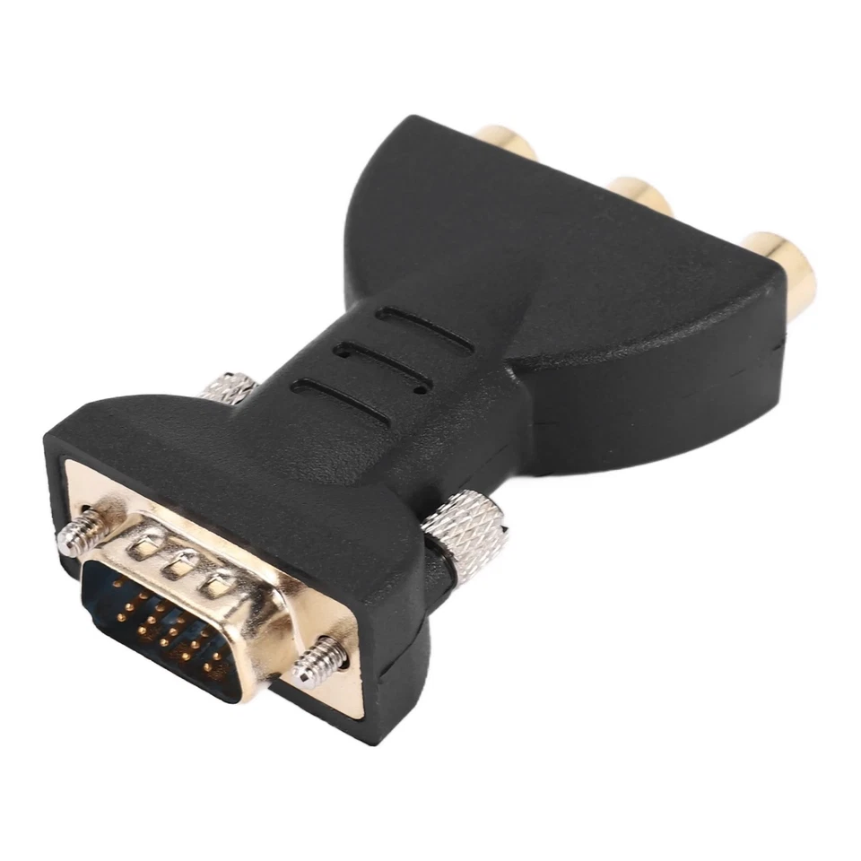 3  RGB Female to  15-Pin VGA  Component Video Jack Adapter Conventer R2Q47219 - Image 1 of 4