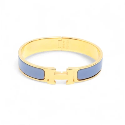 Brazalete Hermès Click H Abanicos Brazalete GP Azul x Dorado Foto 1 de 4