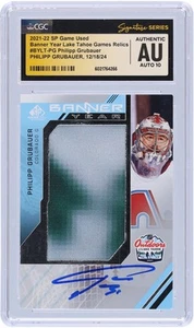 Philipp Grubauer Avalanche Signed 2021-22 Upper Deck SP BYLT-PG CGC Auto 10 Card - Picture 1 of 2
