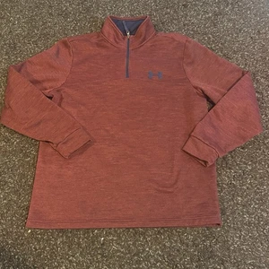 Under Armour UA Cuarto Cremallera Borgoña Para Hombre Talla Mediana M Coldgear - Imagen 1 de 6
