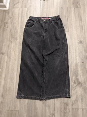 Jeans Jnco vintage para hombre 34/30 negros tribales envolventes bordados holgados anchos Foto 1 de 4