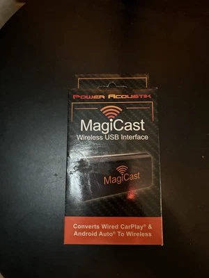 Power Acoustik MAGICAST MC1 Wireless CarPlay / Android Auto USB Interface - NEW - Image 1 of 2