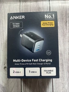 Anker Prime 67W USB C Charger 3Port GaN Wall Charger Fast PPS Charging for Phone - Photo 1 sur 4