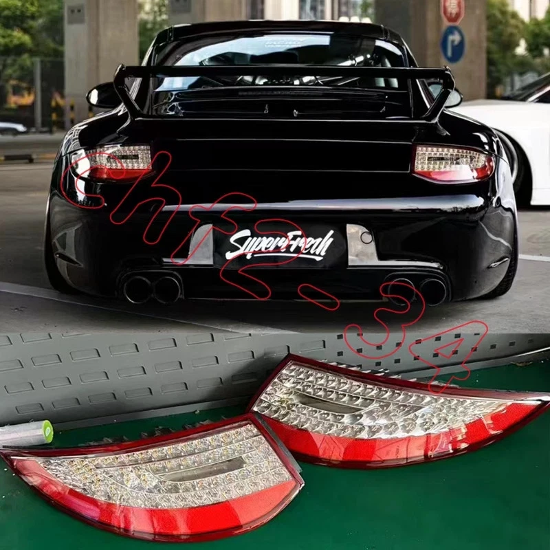 Par de luces traseras LED completas de lente transparente 2008-2012 para Porsche 911 997.2 Foto 1 de 4