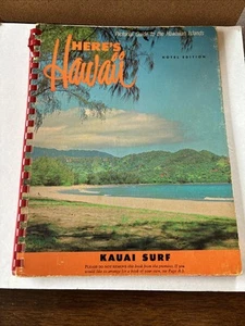 Vintage 1970s Heres Hawaii Pictorial Guide Kauai Surf Hotel Travel Edition - Bild 1 von 7