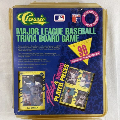 1990 MLB Trivia Board Game Classic Games Inc Case Damaged but Cards Unopened - Image 1 of 4