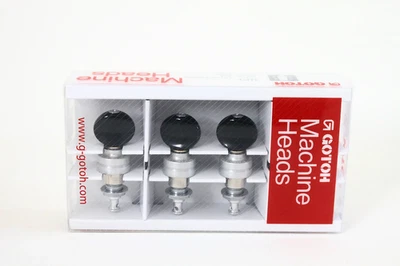 Sintonizadores planetarios Gotoh UPT Ukelele acabado cromado con botones ovalados negros Foto 1 de 4