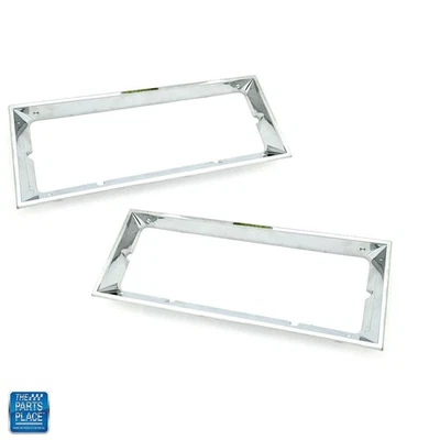 Nuevo par de biseles cromados para faros Monte Carlo 1981-1988 GM 14013587 14013588 Foto 1 de 2
