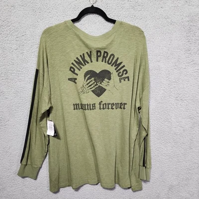 Torrid A Pinky Promise Means Forever Green Long Sleeve Size 1 Halloween - Image 1 of 4