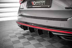 Difusor de aproximación trasero para Skoda Octavia RS Mk4 negro brillante - Imagen 1 de 12