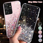 For Samsung S24 Ultra S23+ S22 S21 FE Note 20 Bling Glitter Soft Gel Case Cover