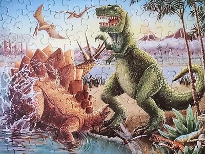 THE AGE OF DINOSAURS A SPRINGBOK CHILDREN'S JIGSAW PUZZLE 100 PIECES - Image 1 of 4