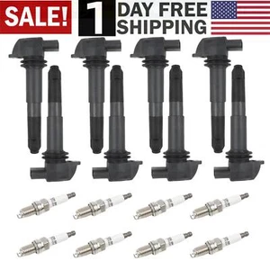 8X Ignition Coil & 8X Spark Plug For 2003-2006 Porsche Cayenne 4.5L V8 UF563 NEW - Picture 1 of 23