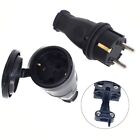 Rubber Plug 16A Waterproof Power Plug with Ground Wire for Electronics