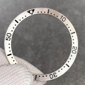 NUEVO Reloj Plateado Acero Inoxidable Bisel Inserto 38*31.5mm Ajuste 41mm SKX007 Reloj - Imagen 1 de 5