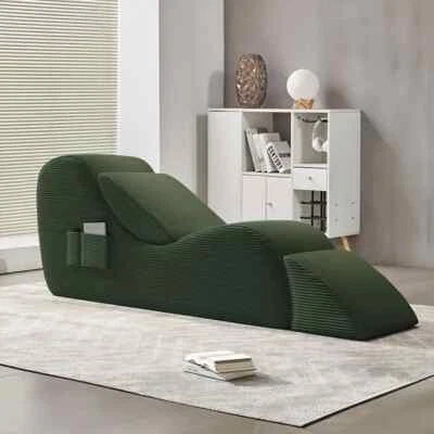 Yoga Chair Chaise Lounge Divan Bed Curved Sofa Chair Yoga Recliner Yoga Sofa - Image 1 of 4