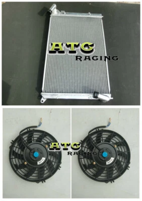 Radiador de aluminio + ventilador para 02-08 MINI COOPER S 1,6 L SOBREALIMENTADO R52 R53 Foto 1 de 4