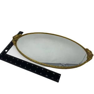 Vintage Stylish Floral Poppy Flower Decorated Oval Mirror - Picture 1 of 8