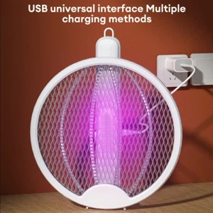 2 in 1 Electric Fly Swatter & Mosquito Killer Lamp with 4000V Indoor Outdoor - Picture 1 of 16