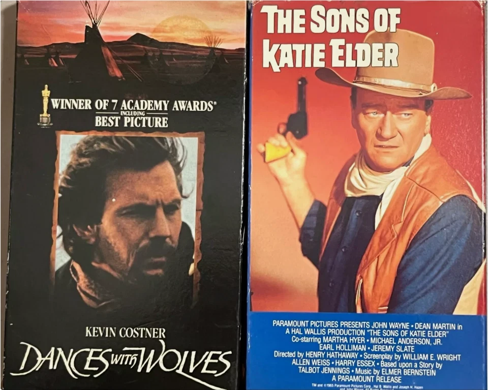 Westerns VHS Duo: The Sons of Katie Elder / Dances with Wolves - Image 1 of 1