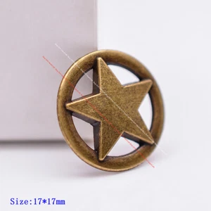 30X Pulsera de latón Western Rodeo Star Leathercraft Silla de montar Concho Tornillador - Imagen 1 de 8