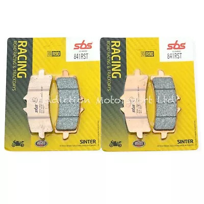 2x Pairs of MV Agusta F4, F4 R, F4 RC, F4 RR SBS Sinter Front Brake Pads 841RST - Image 1 of 2
