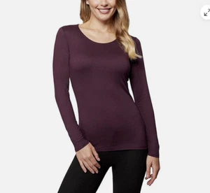 32 Degrees WOMEN'S Scoop Neck Heat Performance Base Layer(H BURGUNDY L)NWT - Picture 1 of 2