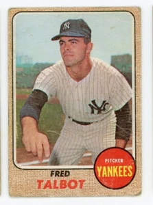 Fred Talbot 1968 Topps #577 Card New York Yankee high number - Picture 1 of 2
