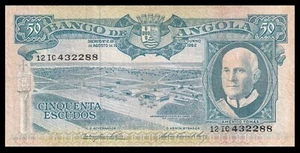 Angola, 50 Escudos, 1962, P-93 Banknote - Picture 1 of 2