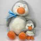 Russ Iggy Penguin Plush Mommy And Baby 10 Gray Bird Stuffed Animal Plush Toy