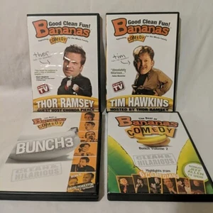 BANANAS 4 DVD Lot Comedy Ramsey Hawkins Vol 2 Vol 3 Clean Christian Stand Up - Picture 1 of 16