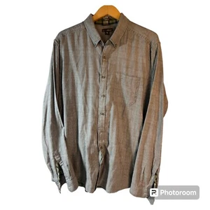 Eddie Bauer Mens XL Tall Blue Striped Button Down Shirt Long Sleeve Casual - Picture 1 of 7