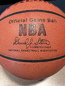 NBA Spalding Official Game basketball genuine leather indoor ball only! - Picture 1 of 8