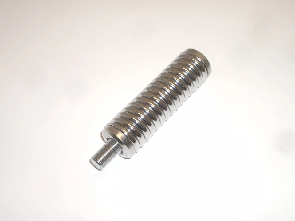 VICTORY S-35C MEDIUM HEAVY DUTY CHROME STEEL CB RADIO ANTENNA SPRING 3/8-24 - Image 1 of 3