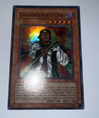 Yugioh Gravekeeper's Chief PGD-065 Super Rare Unl Original Print (NM) - Image 1 of 2