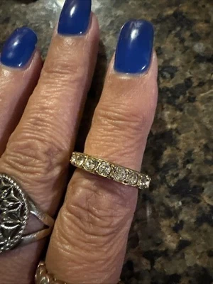 Ann Taylor Stackable Gold Tone Ring Size 7 - Image 1 of 4