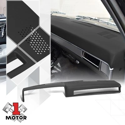 Black Molded Dash Skin Cover Overlay Cap for 81-91 Chevy/GMC C/K/R/V Suburban - Image 1 of 4