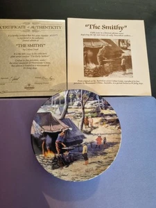The Early Settlers Collectors Plate Westminster "THE SMITHY" 1990 - Picture 1 of 2