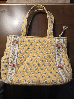 Vintage 90's Vera Bradley Elizabeth yellow & blue small floral purse - Image 1 of 4