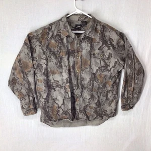 Vintage Natural Gear Herren XL Langarm Button Down Denim Camouflage Baumwolle - Bild 1 von 7