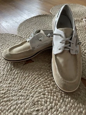 Gucci Suede w/Canvas Detail Loafers In Crème  8US Men’s  (equals 10US Women’s) - Image 1 of 4