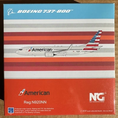 Modelo de avión Boeing 737-800 NG Models 58015 1:400 American Airlines N920NN Foto 1 de 4